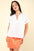 Zara Notched Short Sleeve Washed T-Shirt